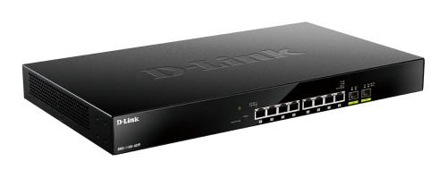 D-link 8-Port 2.5G BASE-T PoE and 2-port 10G SFP+ Smart Managed Switch - 8 x 100