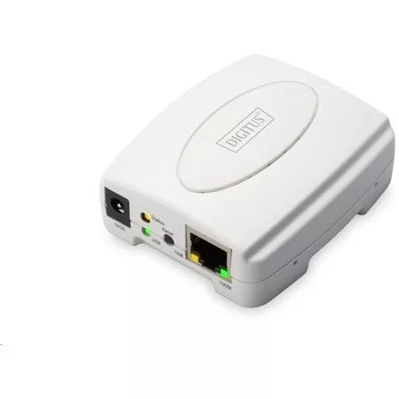 DIGITUS DN-13003-2 Digitus Fast Ethernet nyomtató szerver,USB, 1 x port