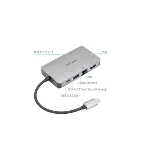 TARGUS Dock / USB-C DP Alt Mode Single Video 4K HDMI/VGA Docking Station with 100W PD Pass-Thru