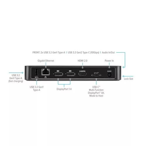 TARGUS Dock / USB-C™ Multi-Function DisplayPort™ Alt. Mode Docking Station with 85W Power