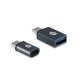 Conceptronic átalakító - DONN04G 2-Pack (USB-C to USB-A + USB-C to MicroUSB, fekete)