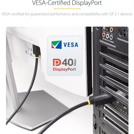 StarTech VESA-CERTIFIED DP 2.1 CABLE VESA CERTIFIED/DP 2.1/DP40/UHBR1