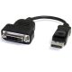 StarTech Displayport -> DVI-D M/F adapter 0.1m aktív fekete