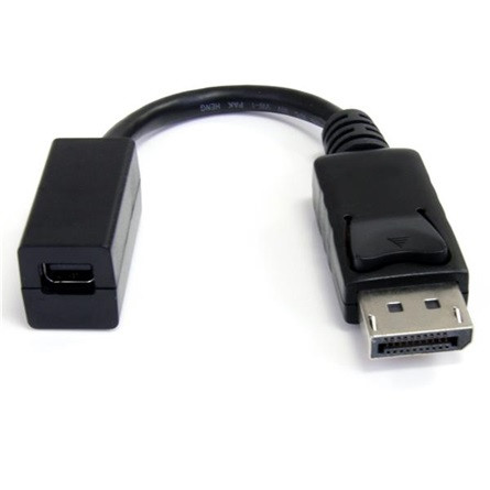 StarTech Displayport -> Displayport mini M/F adapter 0.15m fekete