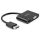 StarTech DisplayPort 1.2 -> HDMI 2.0 VGA M/F adapter 0.15m fekete