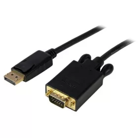   StarTech Displayport -> VGA M/M aktív video kábel 0.9m fekete