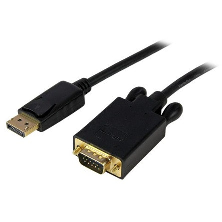 StarTech Displayport -> VGA M/M aktív video kábel 1.8m fekete