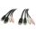 StarTech Displayport USB Jack stereo 3,5mm M/M KVM switch adatkábel 1.8m fekete