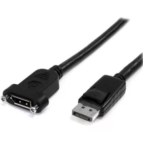   StarTech DisplayPort 1.2 -> DisplayPort 1.2 M/F video kábel 1m fekete Panel Mount