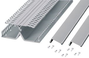 Panduit  6 Feet 4" Height PanelMax DIN Wiring Duct (base, cover, rail fasteners)