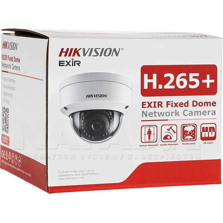 HIKVISION PCC HIKVISION IP Dómkamera éjjellátó 4 Megapixel 2.8mm Fix Objektív MD 2.0 IR