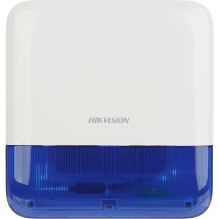 HikVision AX Pro Wireless External Sounder (868MHz) Wi-Fi riasztó sziréna fehér-kék