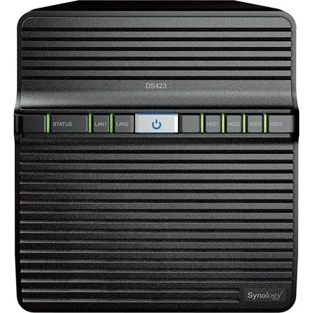 SYNOLOGY NAS 4 Fiókos DS423 Realtek RTD1619B 4x1,7GHz, 2GB DDR4, 2x1GbE, 2xUSB3.2 Gen1