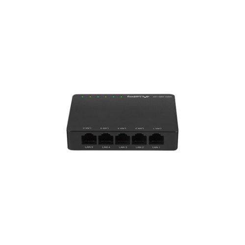 Lanberg Switch DSP2-1005-12V, 5x 1Gb/s, menedzsment nélküli gigabit ethernet, asztali, 12V