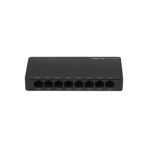 Lanberg Switch DSP2-1008-12V 8x 1Gb/s, menedzsment nélküli gigabit ethernet, asztali, 12V
