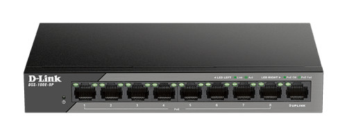 D-Link D-lin 9-Port 10/100 Unmanaged long range PoE Surveillance Switch - 8 10/100Mbps