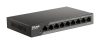 D-Link D-lin 9-Port 10/100 Unmanaged long range PoE Surveillance Switch - 8 10/100Mbps