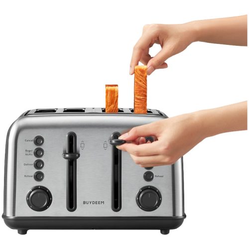 BUYDEEM 4 Slice Toaster, model DT640E, color Stainless Stell, EU