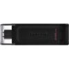 Kingston 256GB DataTraveler 70 USB-C 3.2 Gen 1 pendrive fekete