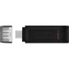 Kingston 256GB DataTraveler 70 USB-C 3.2 Gen 1 pendrive fekete