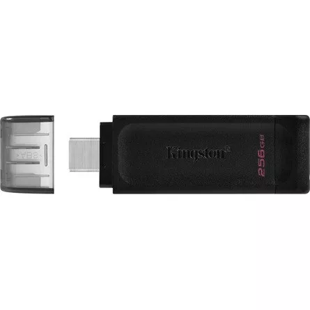 Kingston 256GB DataTraveler 70 USB-C 3.2 Gen 1 pendrive fekete