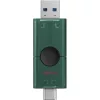 Kingston 128GB DataTraveler Duo G2 USB-A 3.2 Gen1 / USB-C pendrive fekete-zöld