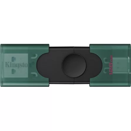 Kingston 128GB DataTraveler Duo G2 USB-A 3.2 Gen1 / USB-C pendrive fekete-zöld