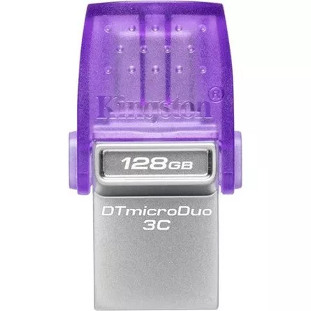 Kingston 128GB DataTraveler microDuo 3C USB 3.2 Gen 1 / USB-C pendrive lila