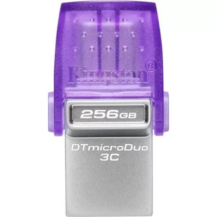 Kingston 256GB DataTraveler microDuo 3C USB 3.2 Gen 1 / USB-C pendrive lila