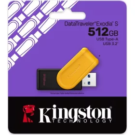   Kingston 64GB DataTraveler Exodia S USB-A 3.2 Gen1 pendrive fekete-sárga