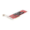 StarTech DUAL-M2-PCIE-CARD-B 2-port M.2 NVME PCIe x8 bővítőkártya szürke-piros