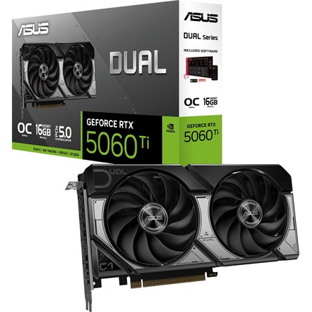 ASUS VGA ASUS NVIDIA RTX 5060 Ti 16GB GDDR7 - DUAL-RTX5060TI-O16G