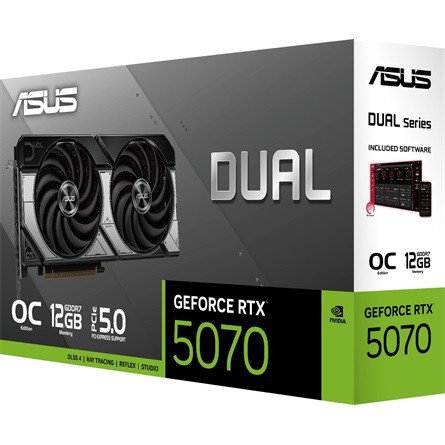 ASUS VGA ASUS NVIDIA RTX 5070 12GB GDDR7 - DUAL-RTX5070-O12G