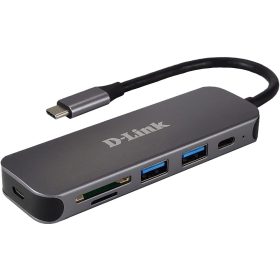 D-link 5-in-1 USB-C Hub with Card Reader