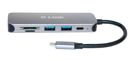 D-link 5-in-1 USB-C Hub with Card Reader