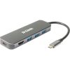 D-Link DUB-2333 5-port 60W USB-C dokkoló szürke