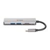 D-Link DUB-M530 5-in-1 5-portos USB-C USB3.0 HDMI hub ezüst (HDMI: 4K@30Hz, SD, microSD)