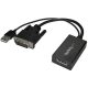 StarTech DVI-D -> Displayport M/F adapter 0.2m fekete