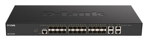 D-link 24 x 10G SFP+  ports + 4 x 10G Base-T ports Smart Managed Switch  - 24 po