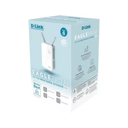 D-Link E15 AX1500 Dual-Band Wi-Fi range extender