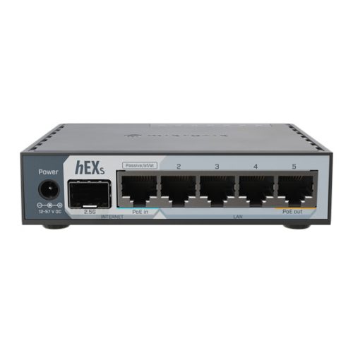 MikroTik hEX S (2025) 5x gigabit porttal, 1xSFP, USB, microSD foglalat