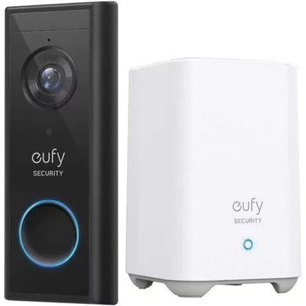 ANKER EUFY Kapucsengő + Vezérlő Központ, Video Doorbell + HomeBase2, HD(2K), WiFi-s, kültéri  - E82101W4