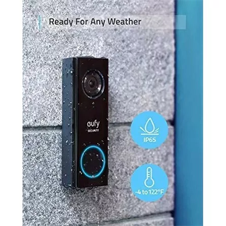 ANKER EUFY Kapucsengő + Vezérlő Központ, Video Doorbell + HomeBase2, HD(2K), WiFi-s, kültéri  - E82101W4