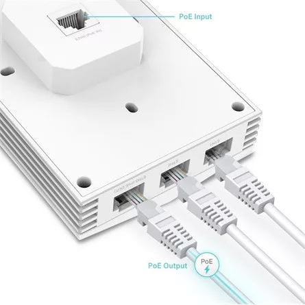 TP-LINK Wireless Access Point Dual Band AX3000 Falra rögzíthető, EAP655-WALL