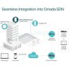 TP-Link Access Point WiFi AX3000 - Omada EAP655-Wall (574Mbps 2,4GHz + 2402Mbps 5GHz; 4x1Gbps; af/at PoE; Wifi6)