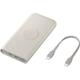   SAMSUNG vésztöltő 2 Type-C aljzat 10000mAh, LED jelzés, BÉZS