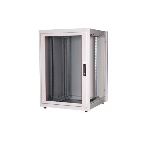 Equip Rackszekrény - EBF-22-8080-G-BAAA (19", 22U, 800x800mm, előre szerelt, szürke)