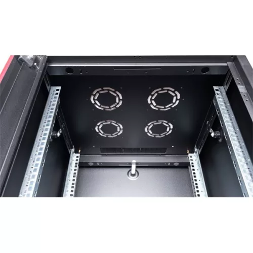 Equip Rackszekrény - EBF-26-6060-B-BAAA (19", 26U, 600x600mm, előre szerelt, fekete)