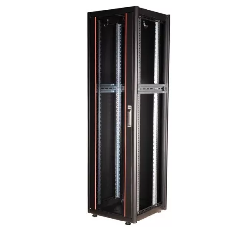 Equip Rackszekrény - EBF-42-6060-B-BAAA (19", 42U, 600x600mm, előre szerelt, fekete)