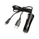 SAMSUNG autós töltő USB aljzat 3.5W + microUSB kábel FEKETE